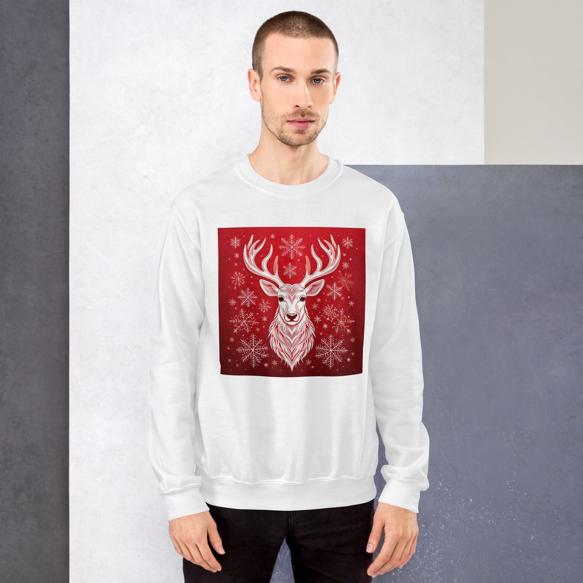 Unisex Christmas Party Sweatshirt. Christmas Sweater Alternative. Red or White Pullover. WickedYo.
